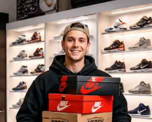 He Was Waiting Tables After College. Now He Makes $10K a Month Flipping Sneakers.